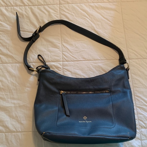 Nanette Lepore Charlie Blue Zippered Handbag - Picture 6 of 16